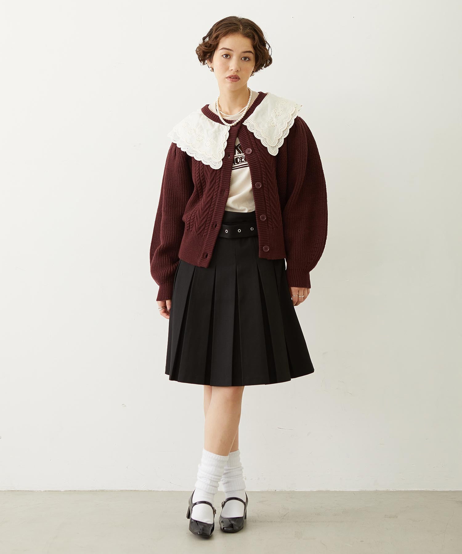LOGO FLOCK PRINT L/S TEE