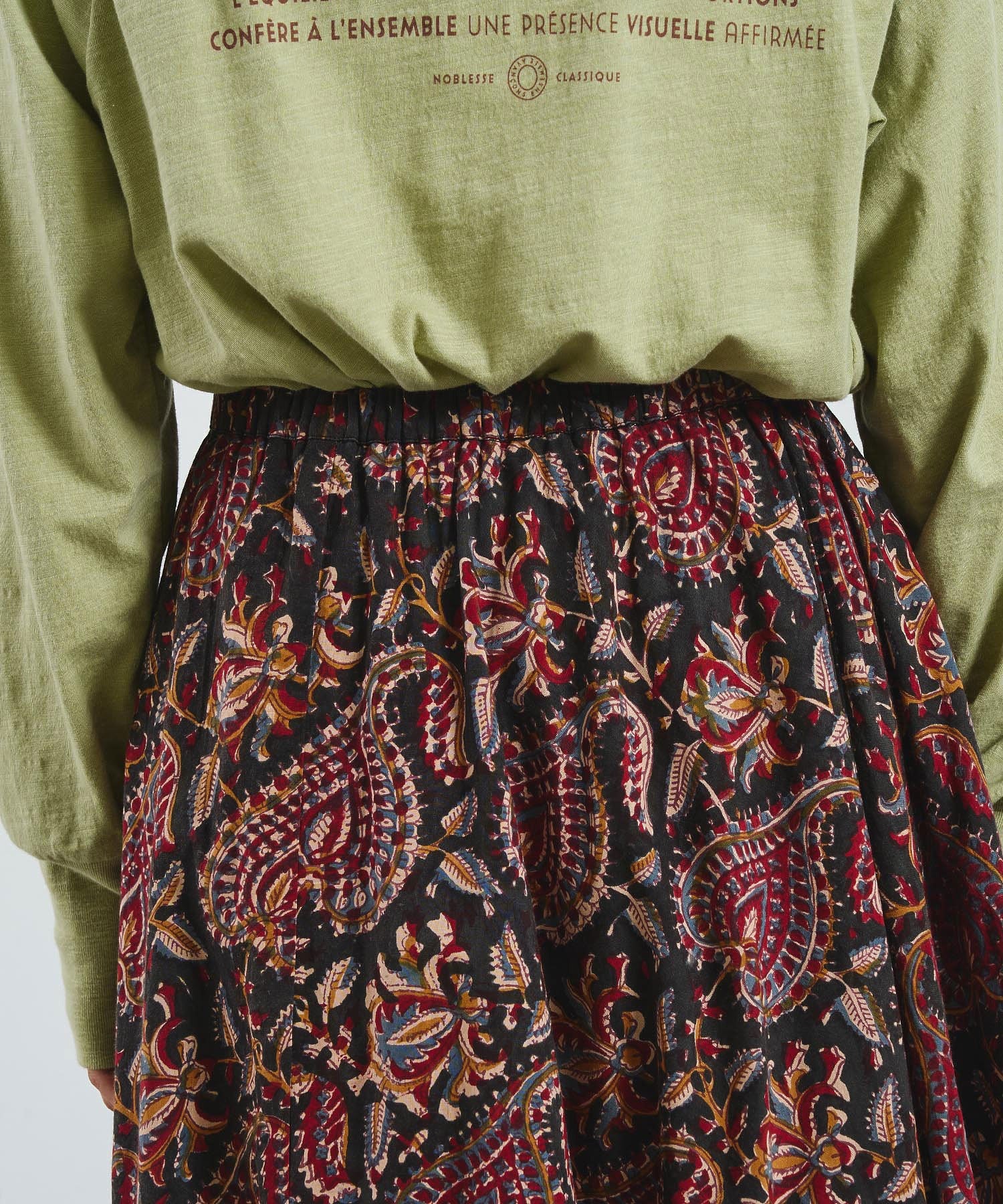 mag.by c/ETHNIC PRINT LONG SKIRT