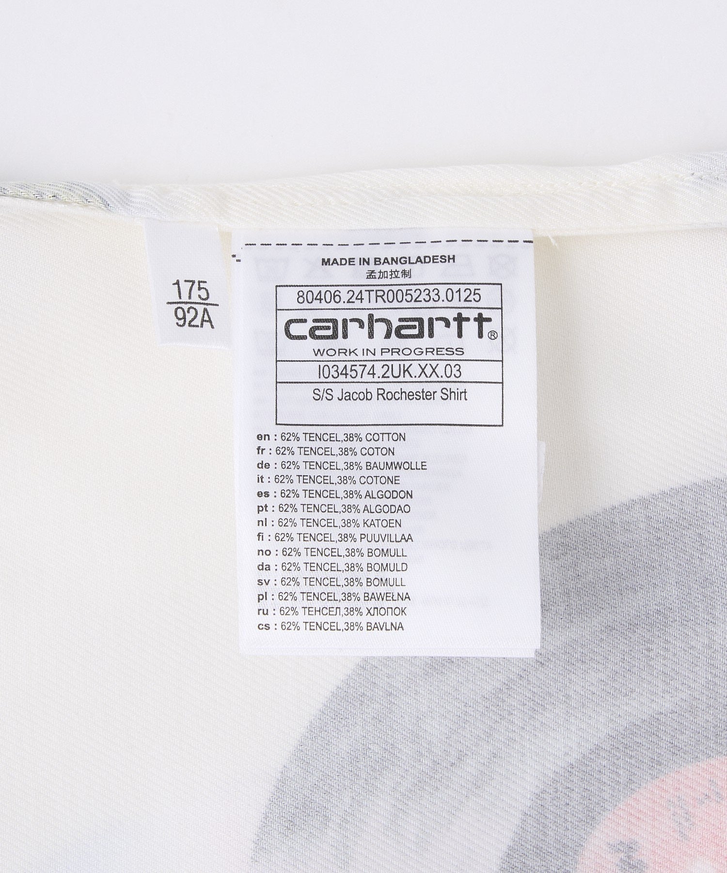 Carhartt WIP/カーハート/S/S JACOB ROCHESTER SHIRT I034574