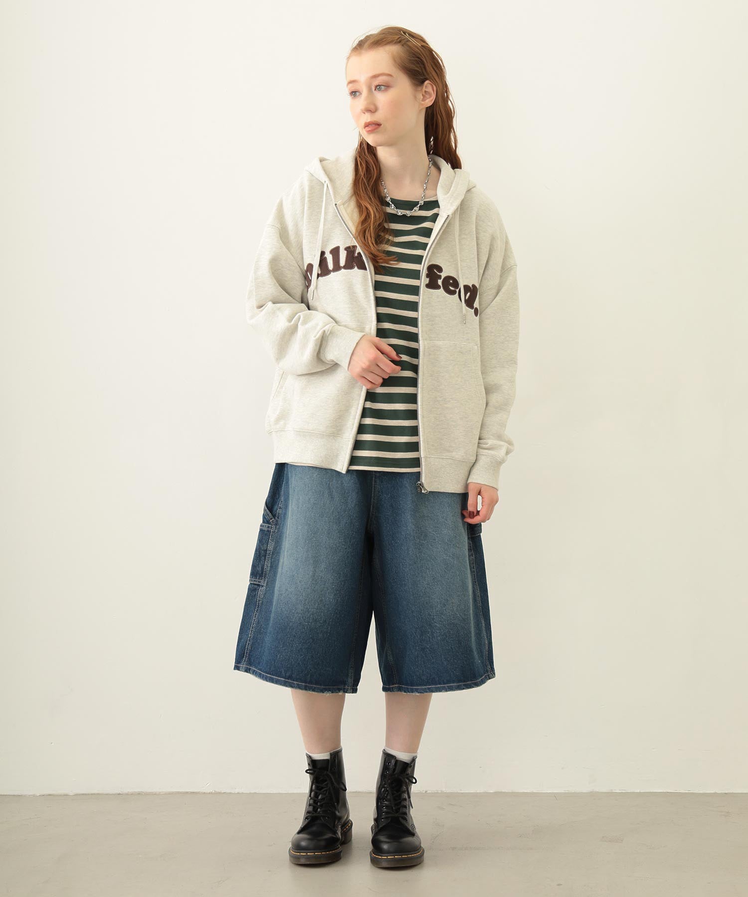 ARCH COOPER LOGO ZIP UP HOODIE