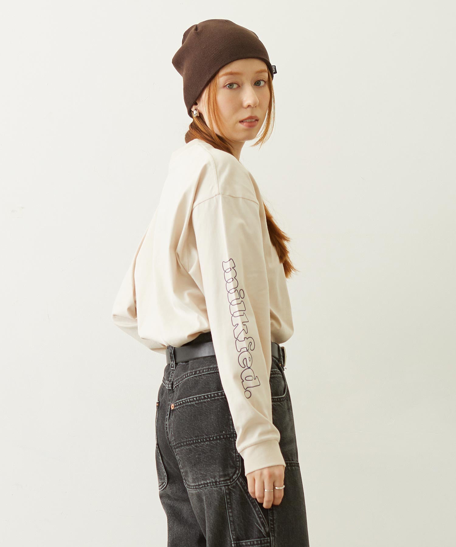 MILKFED. COOPER LOGO L/S TEE