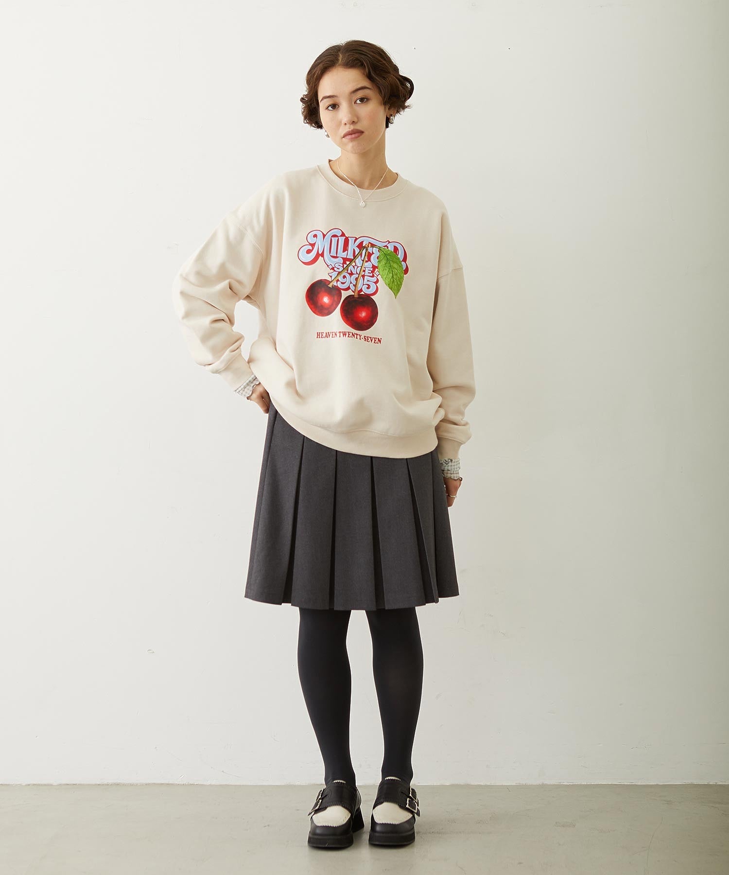 CHERRY LOGO SWEAT TOP