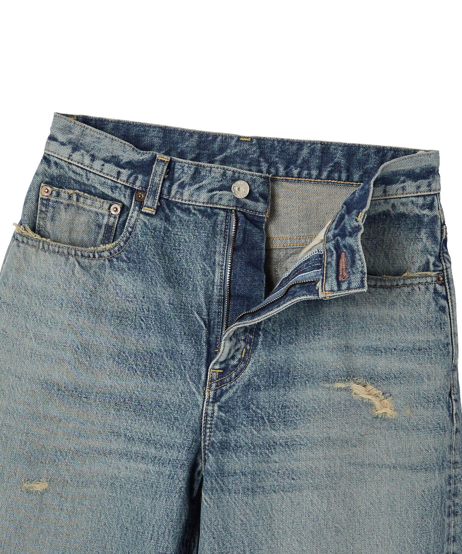 WIDE LEG DENIM PANTS