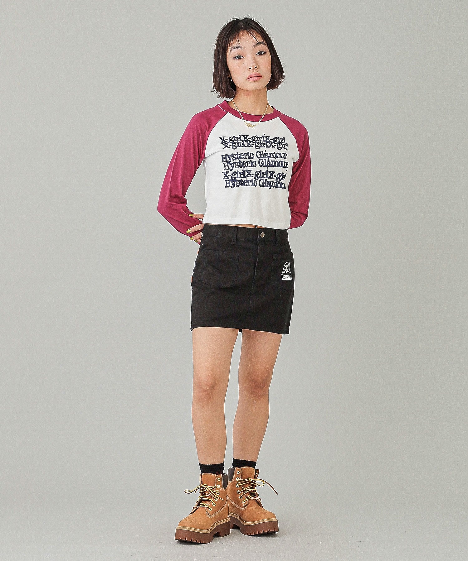 X-girl x HYSTERIC GLAMOUR MINI SKIRT