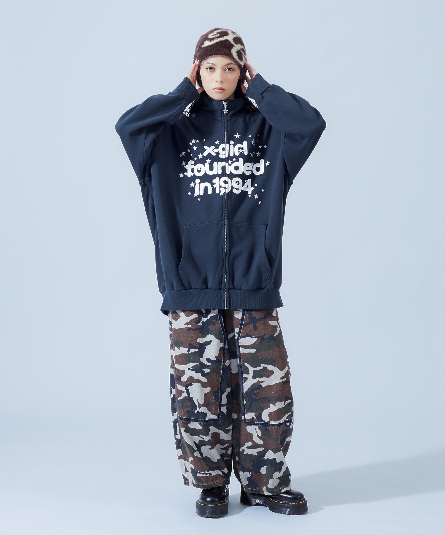 TWINKLING STARS LOGO TRACK SWEAT DRESS