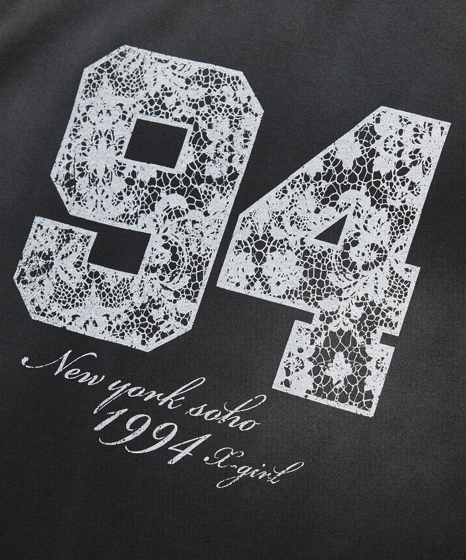 FADED LACE NUMBER S/S BABY TEE