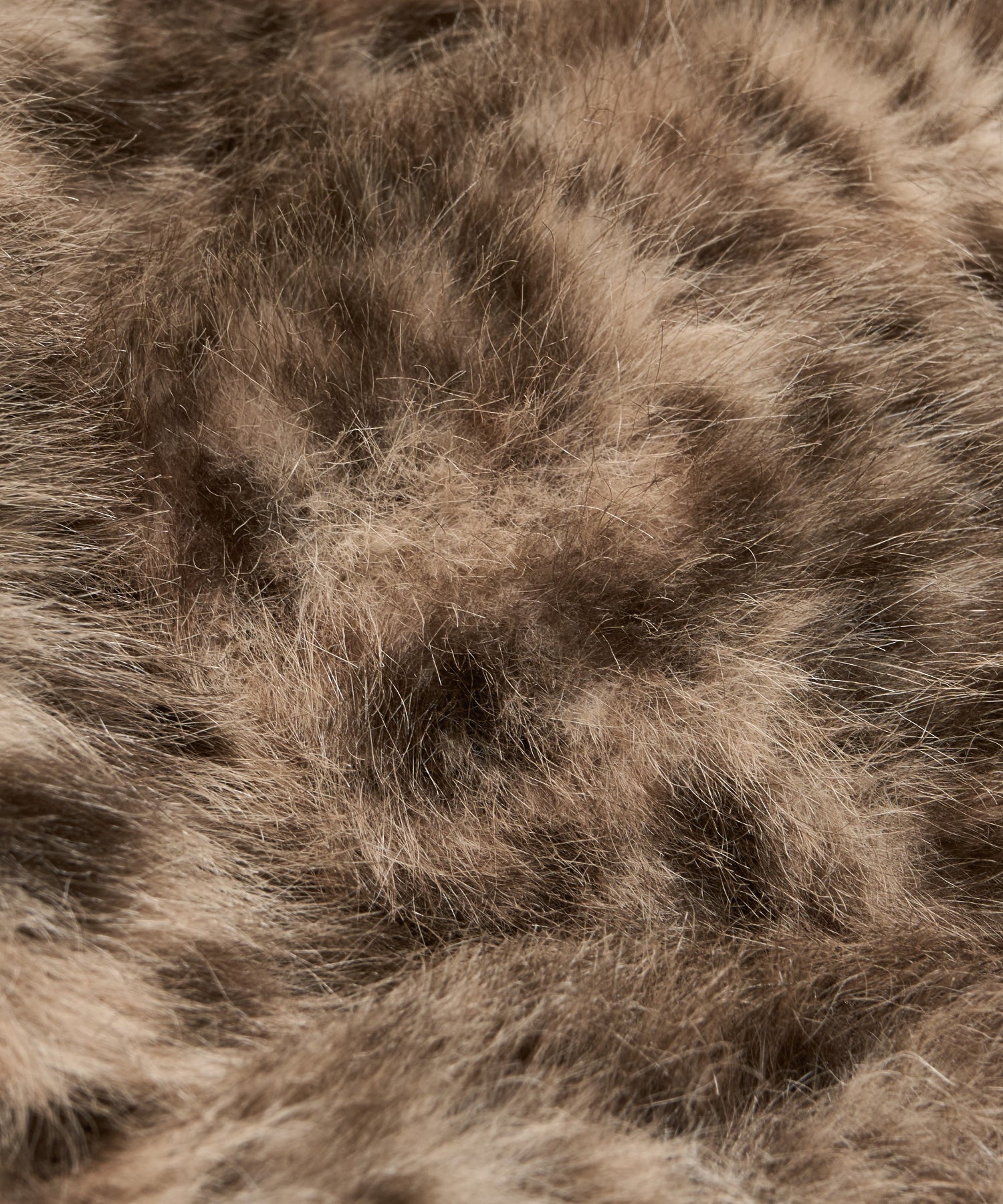 PATCHED LOGO FAUX FUR HOODED JACKET
