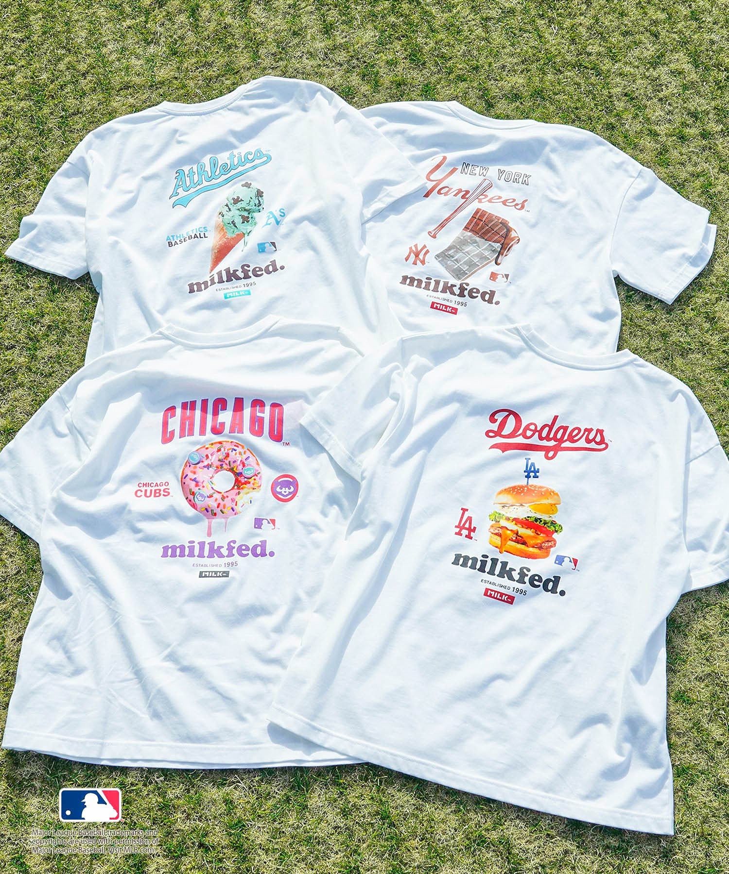 MILKFED. × MLB BIG S/S TOP