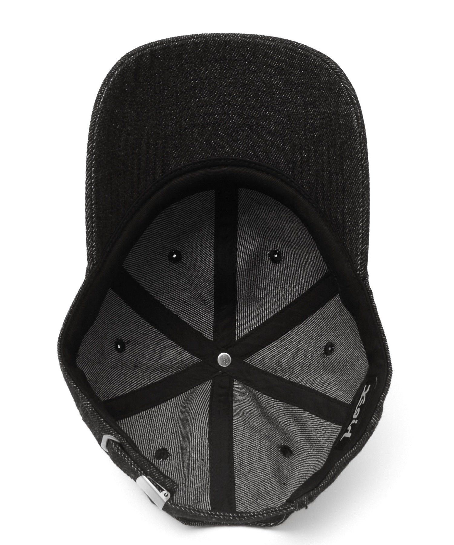 RHINESTONE OVAL LOGO 6PANEL DENIM CAP