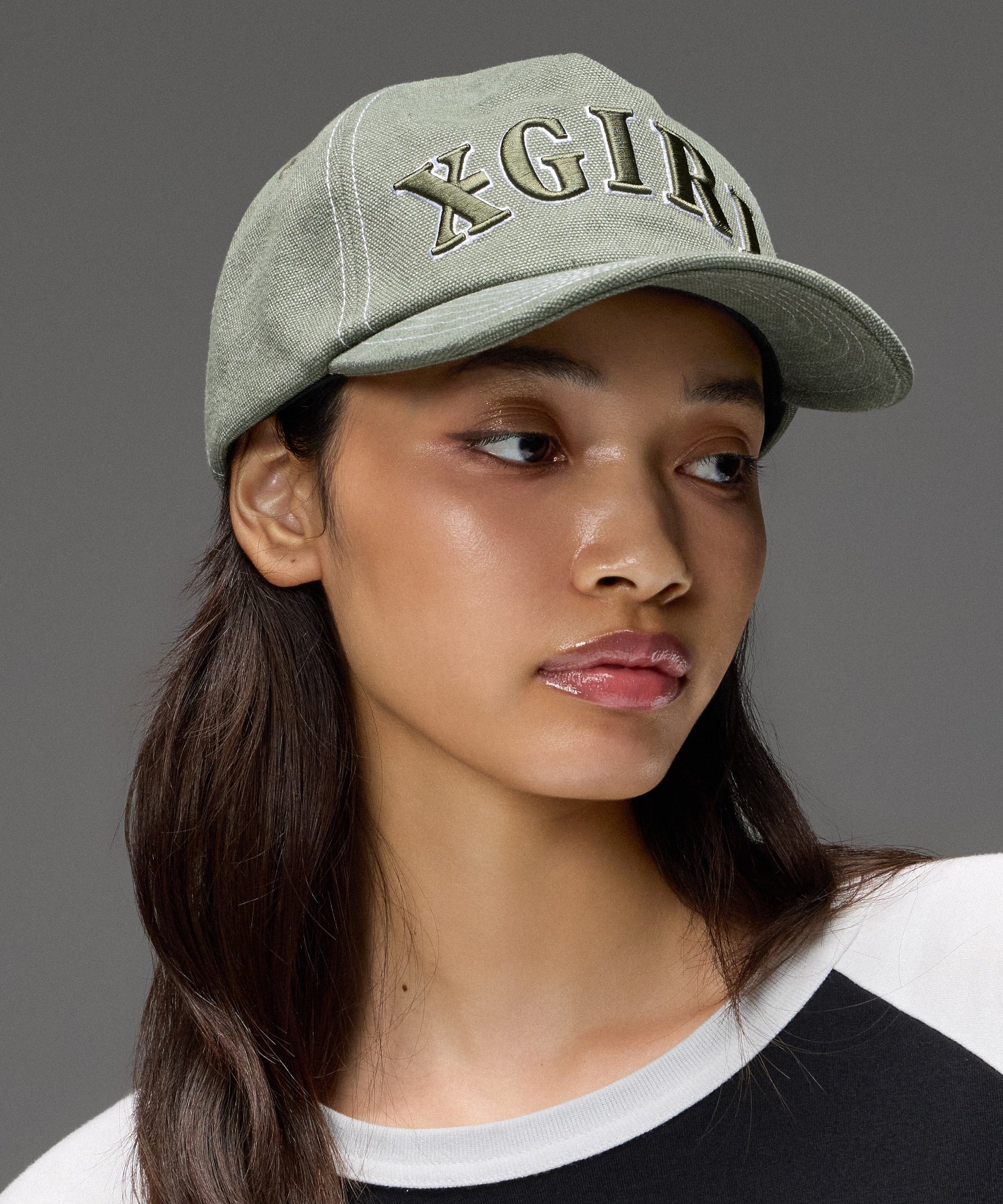 CONTRAST STITCH 5PANEL CAP