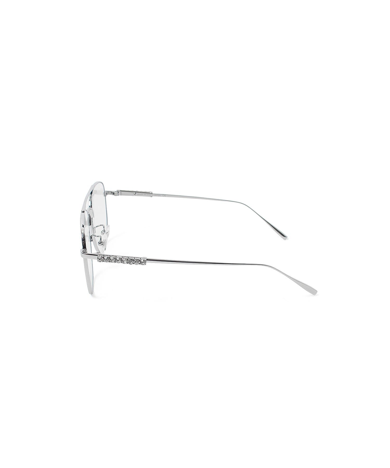 Heyep/AVIATOR GLASSES WITH RHINESTONES LOGO