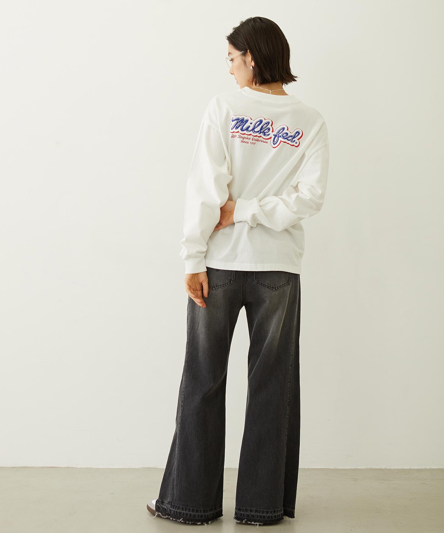 FLARED DENIM PANTS