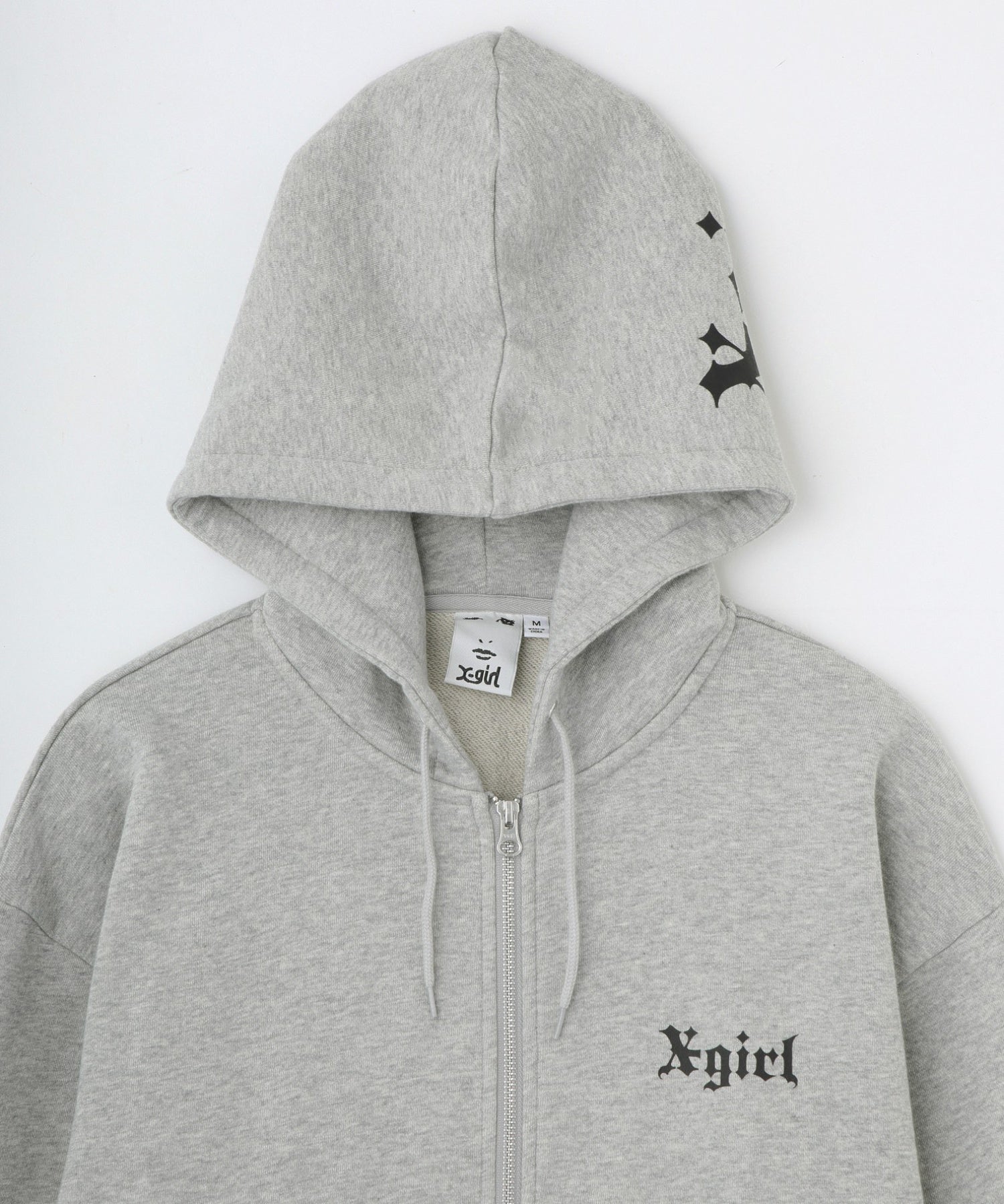 OLD ENGLISH LOGO ZIP UP SWEAT HOODIE