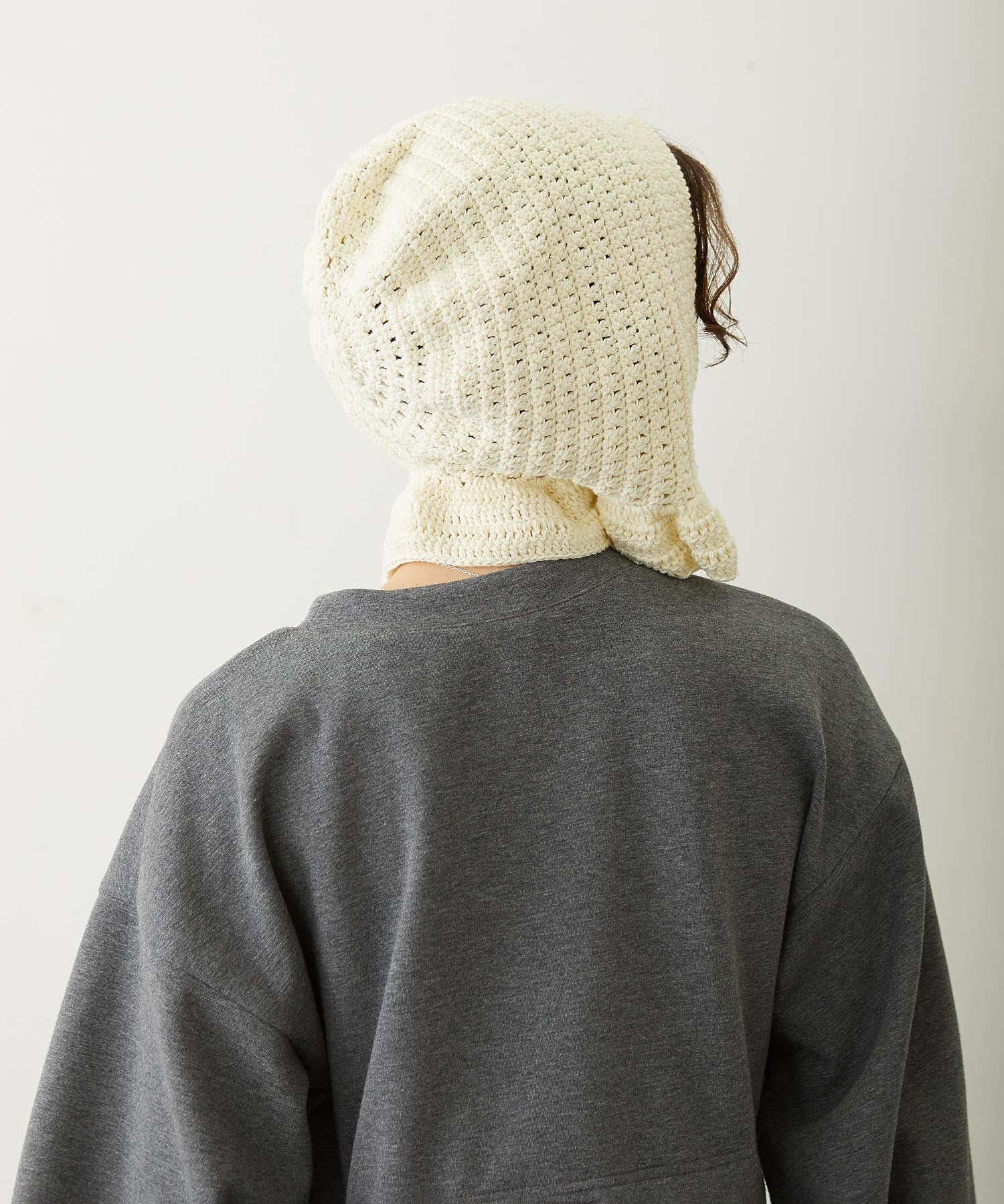 FRILL KNIT BONNET