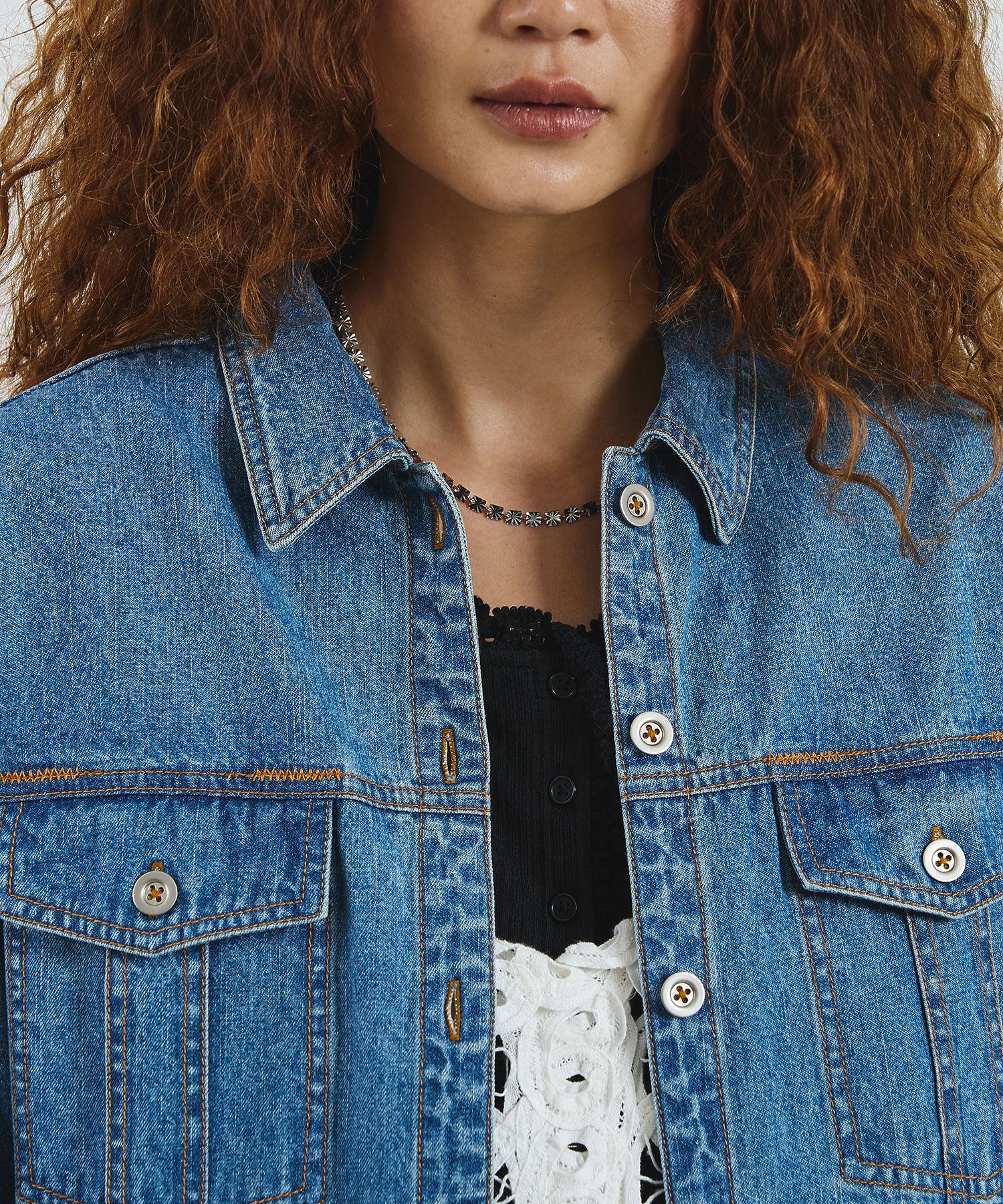 CREOLME/DENIM L/S SHIRT