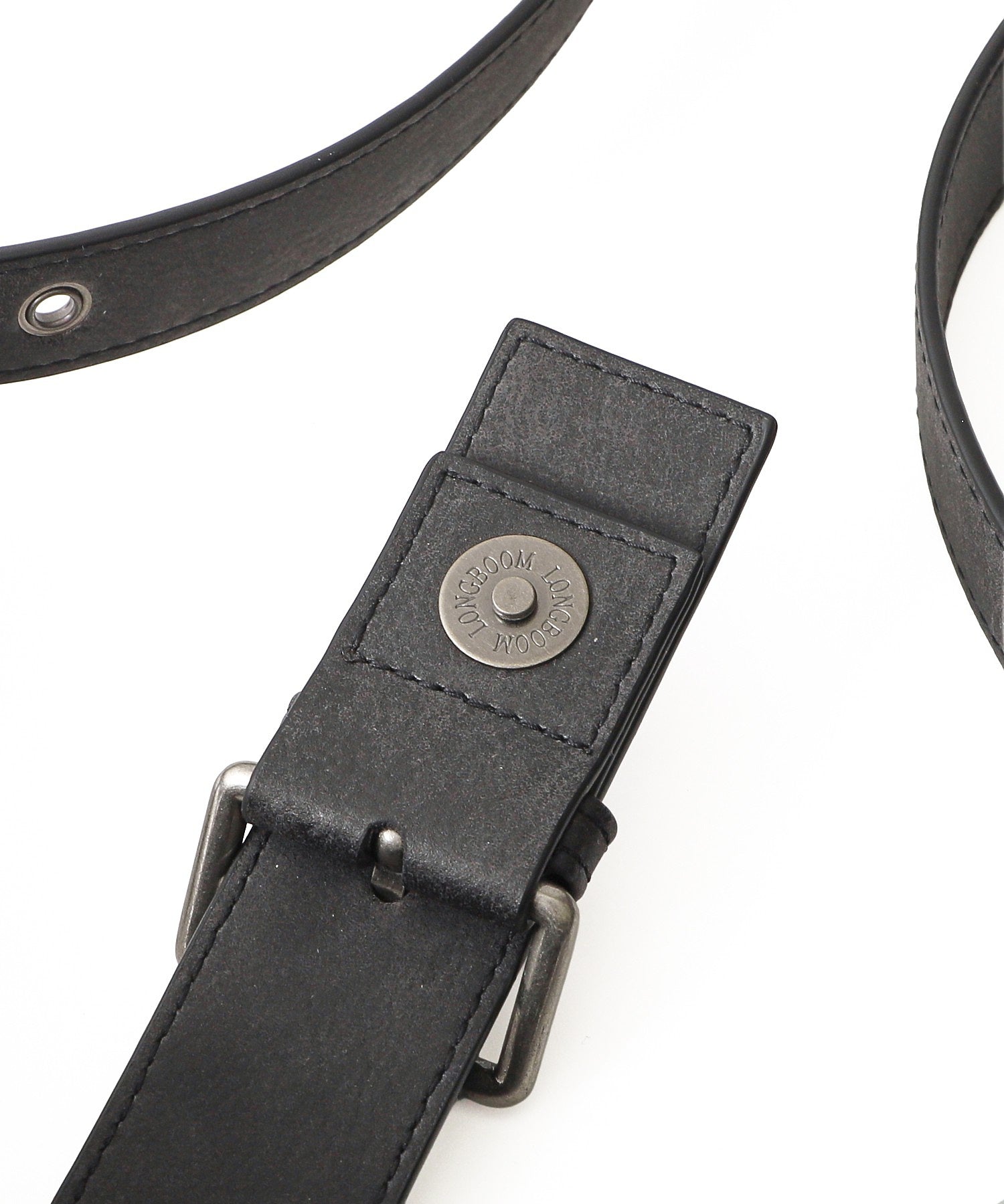 DISTRESSED FAUX LEATHER BELT HAND BAG
