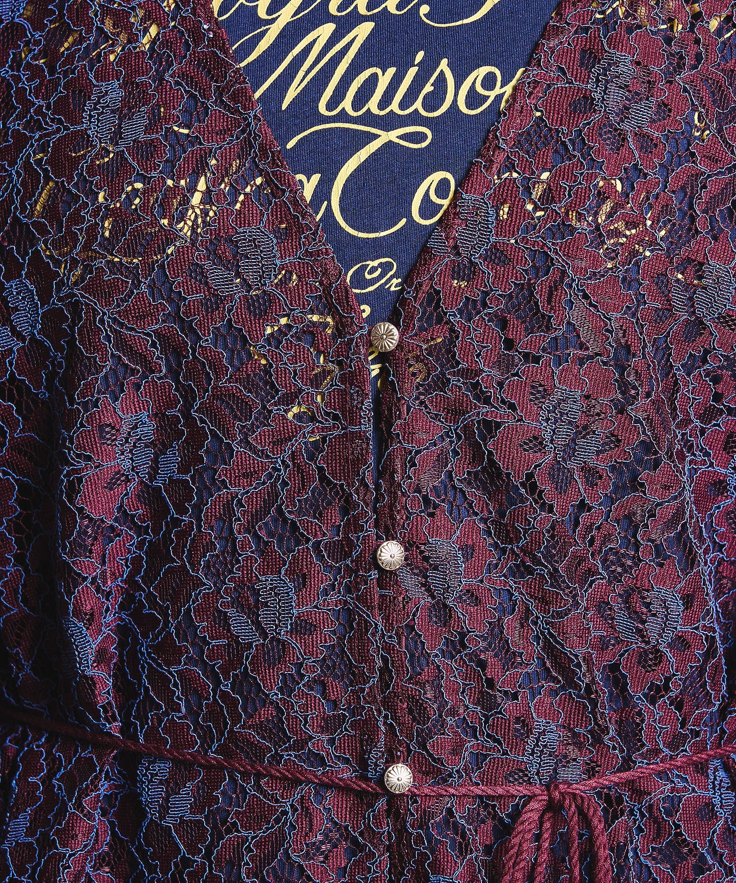 mag.by c/FRONT OPEN LACE DRESS
