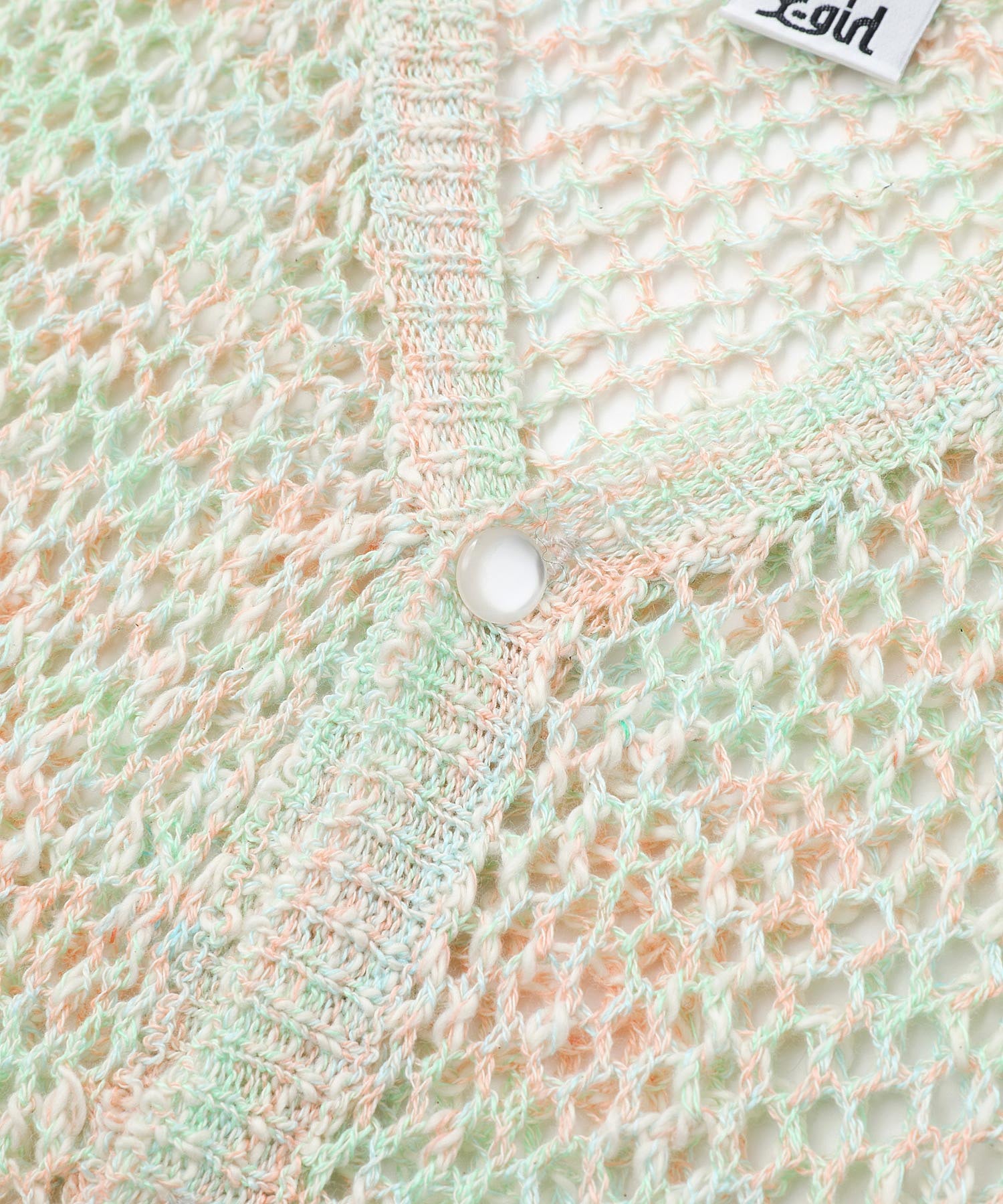 OPENWORK KNIT CARDIGAN X-girl