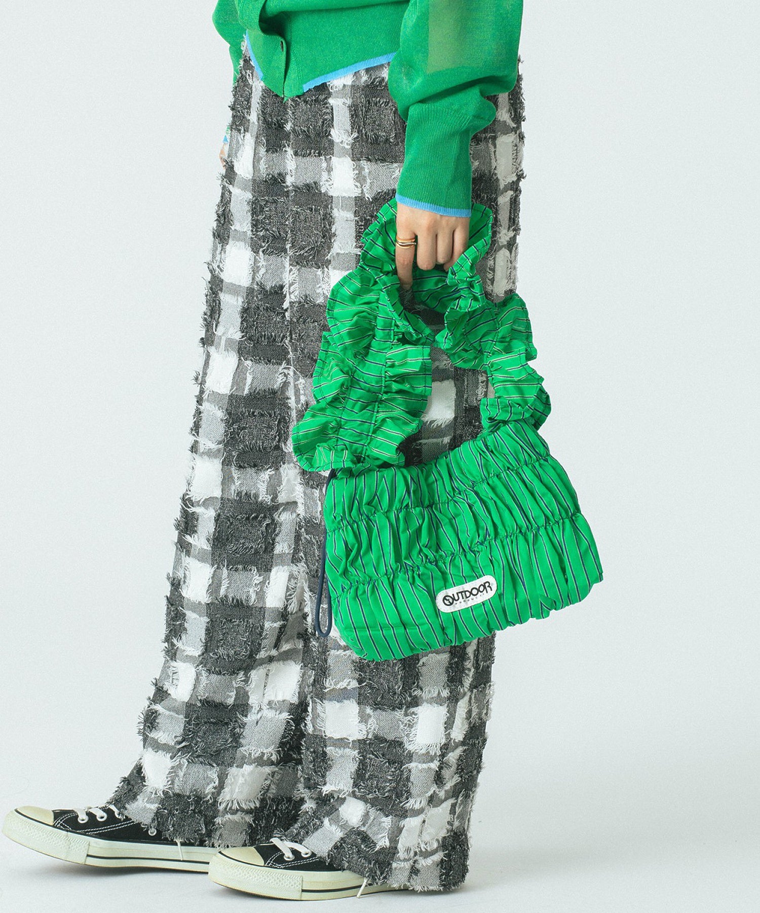 OUTDOOR PRODUCTS/STRIPE FRILL SHOULDER