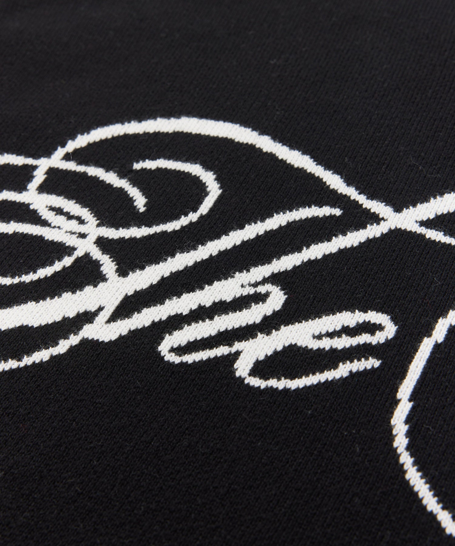 SCRIPT LOGO JACQUARD KNIT TOP
