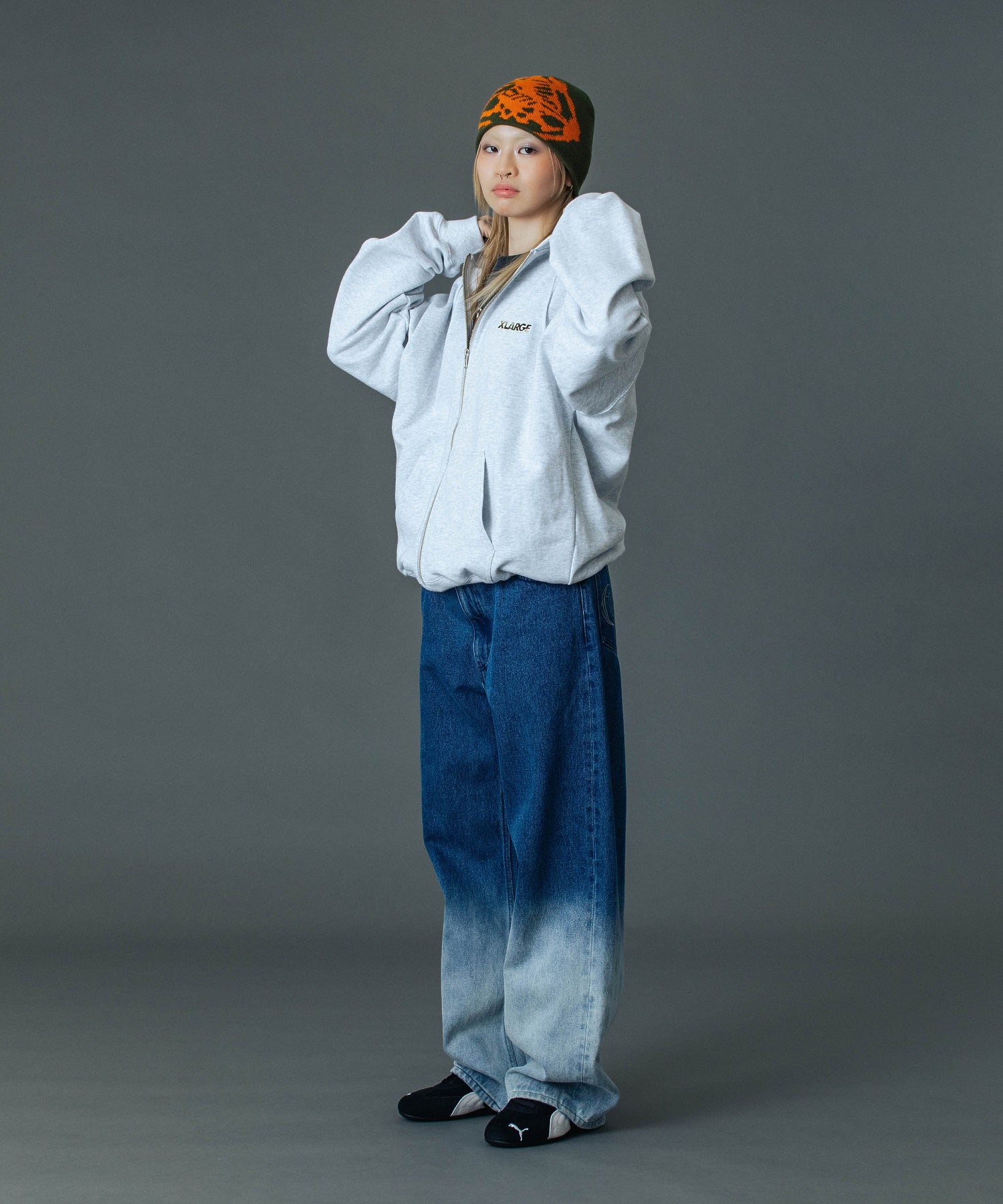 OG BOX ZIP UP HOODED SWEATSHIRT