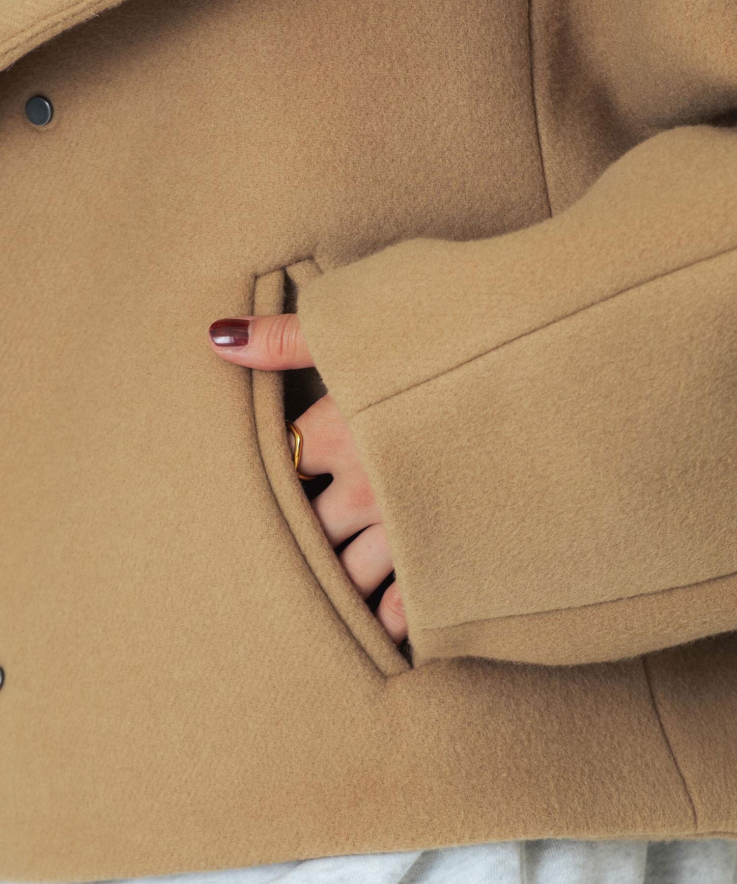 mici/BIG STAND COLLAR BLOUSON