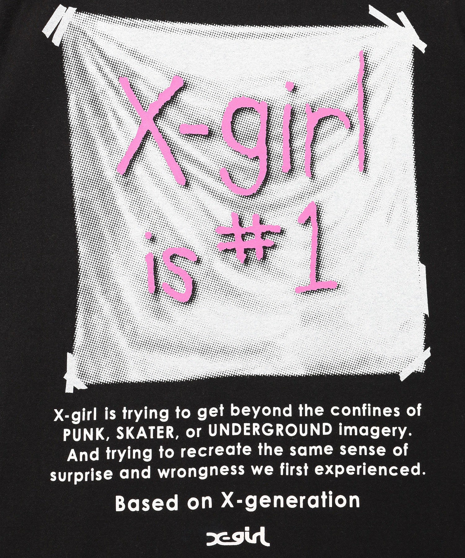 X-girl FLAG S/S TEE