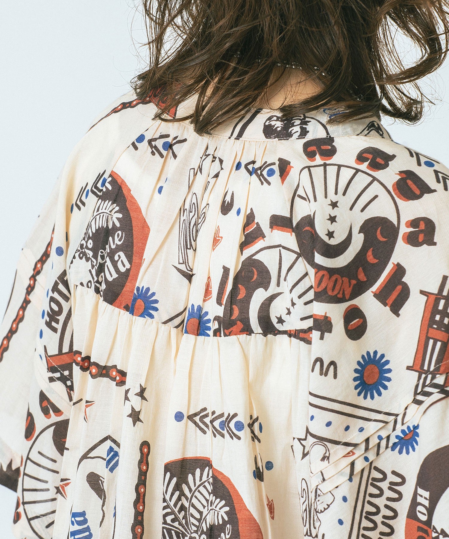 HLAADA for ROSE BUD/BANDANATUCK SHIRT