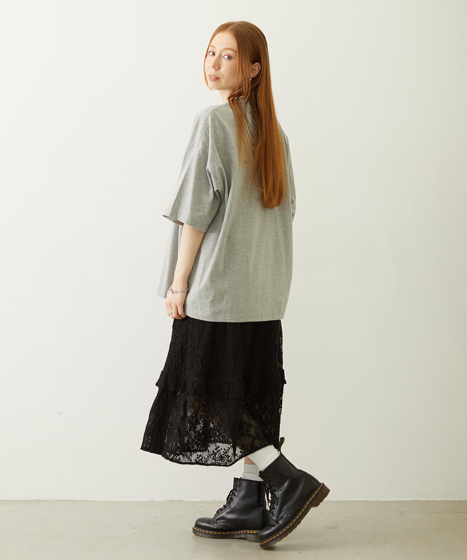 LACE FRILL DIRNDL SKIRT
