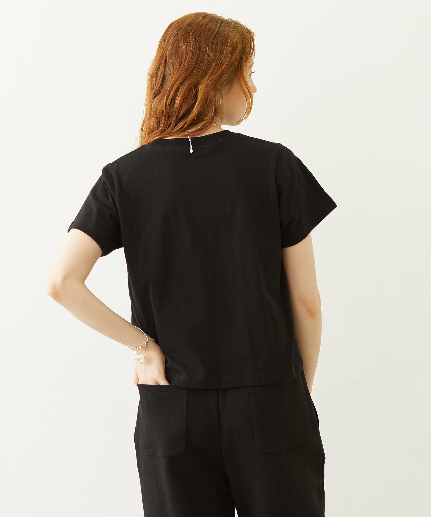 GLITTER HALFTONE LOGO COMPACT S/S TEE