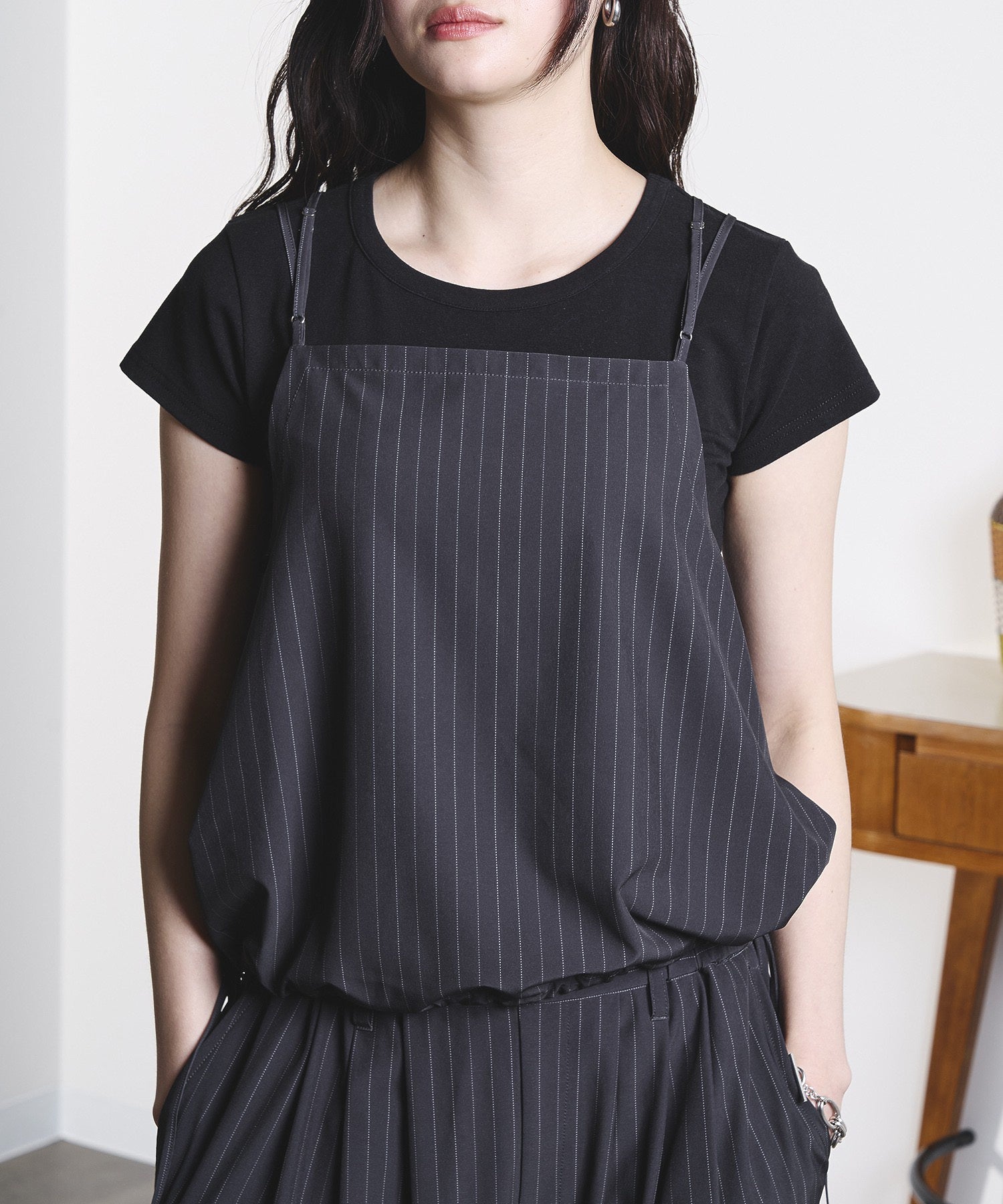 THOUSAND MILE x GENE HEAVENS CAMI AND WIDE PANTS SET UP