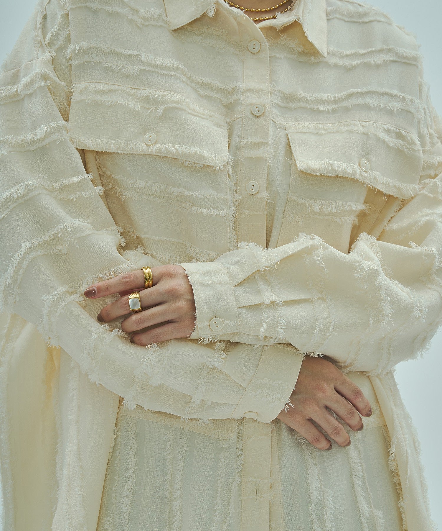 GENE HEAVENS/FRINGE DOBBY BIG SHIRT