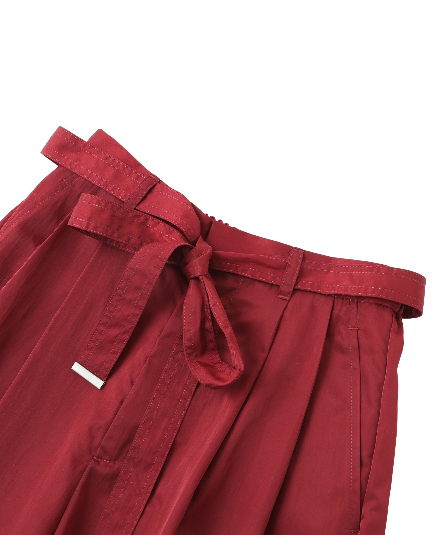 NYLON TUCK PANTS