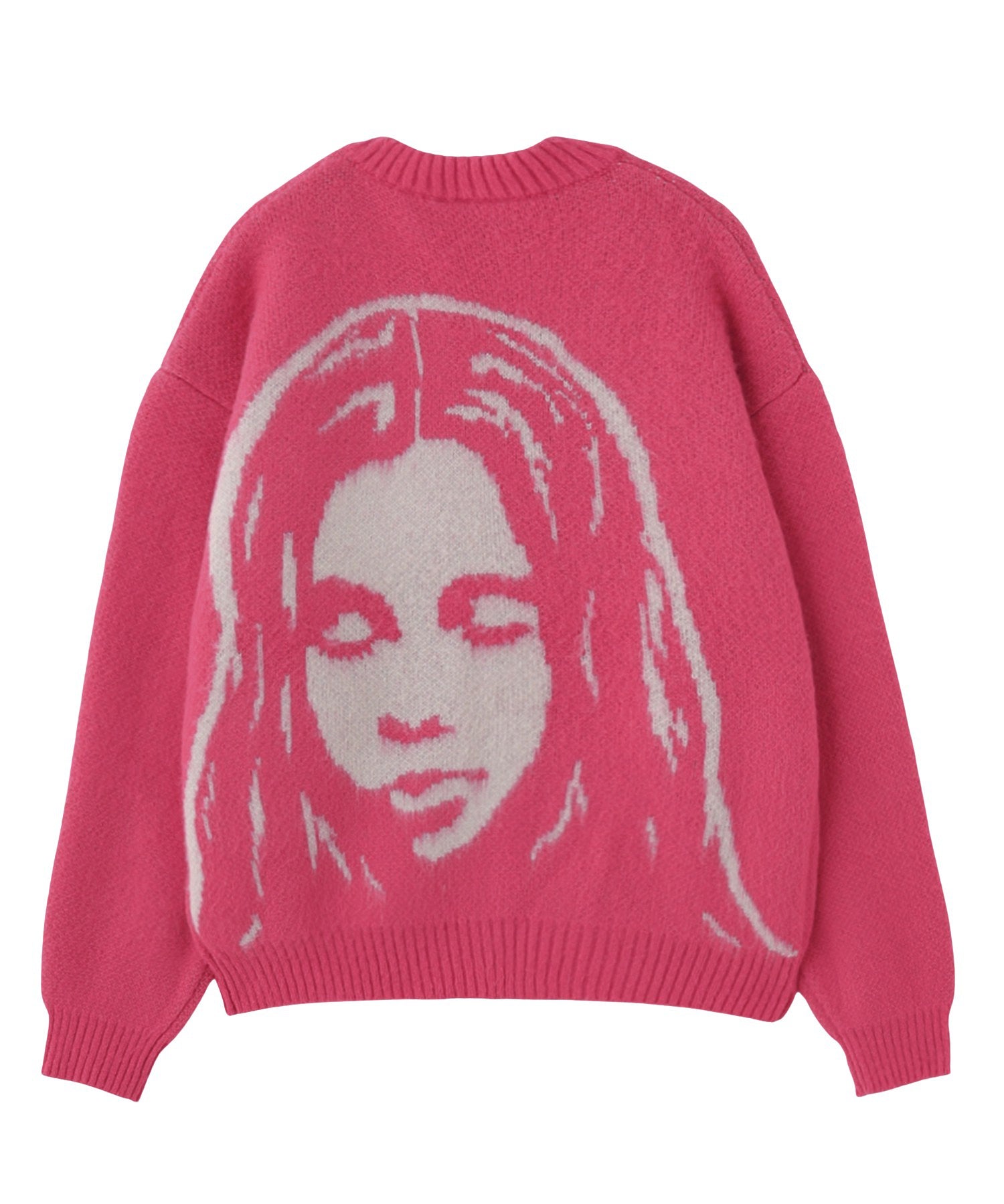 FACE JACQUARD KNIT CARDIGAN