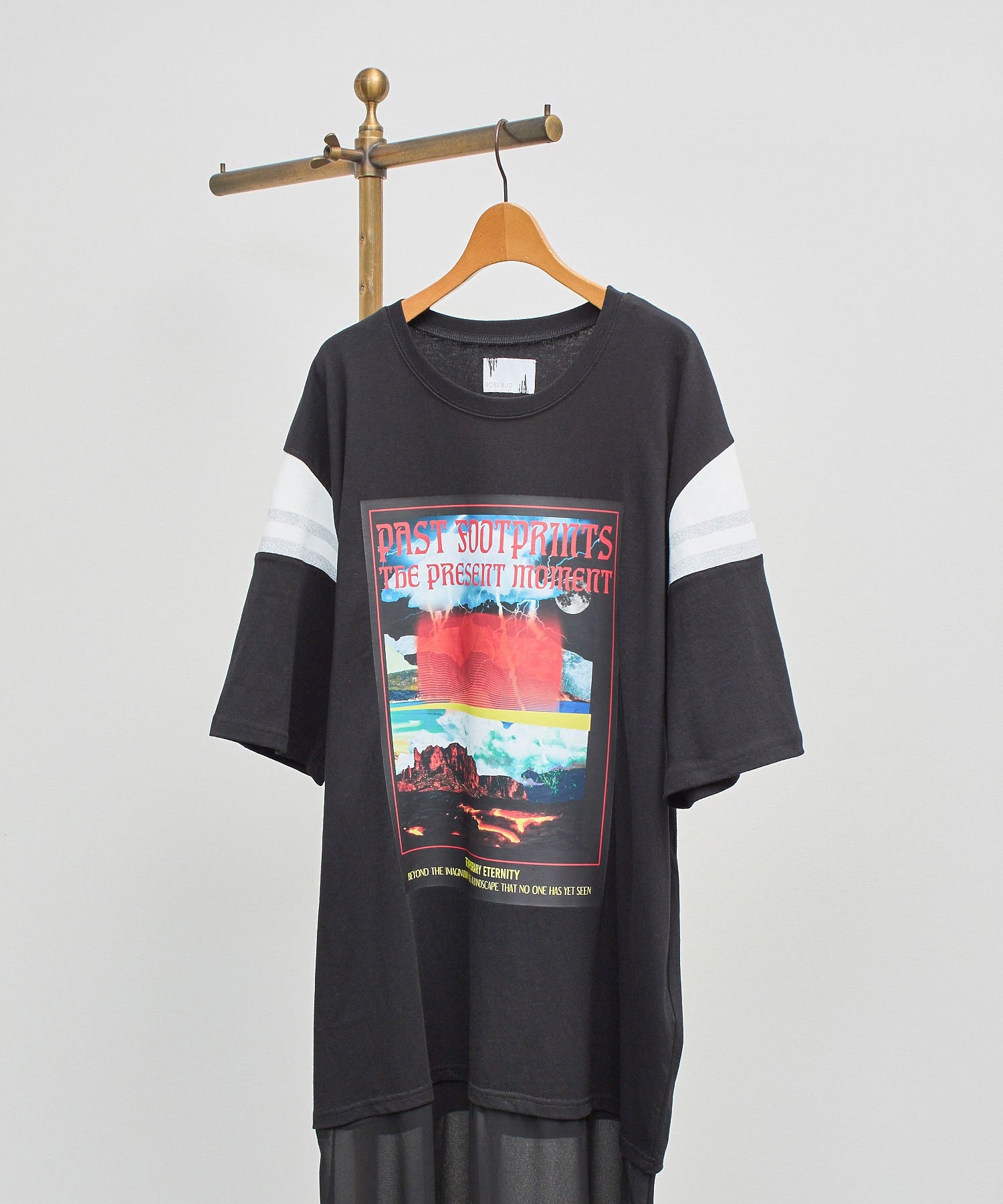 OKIRAKU×ROSE BUD/SHOULDER LINE LAYERED DRESS