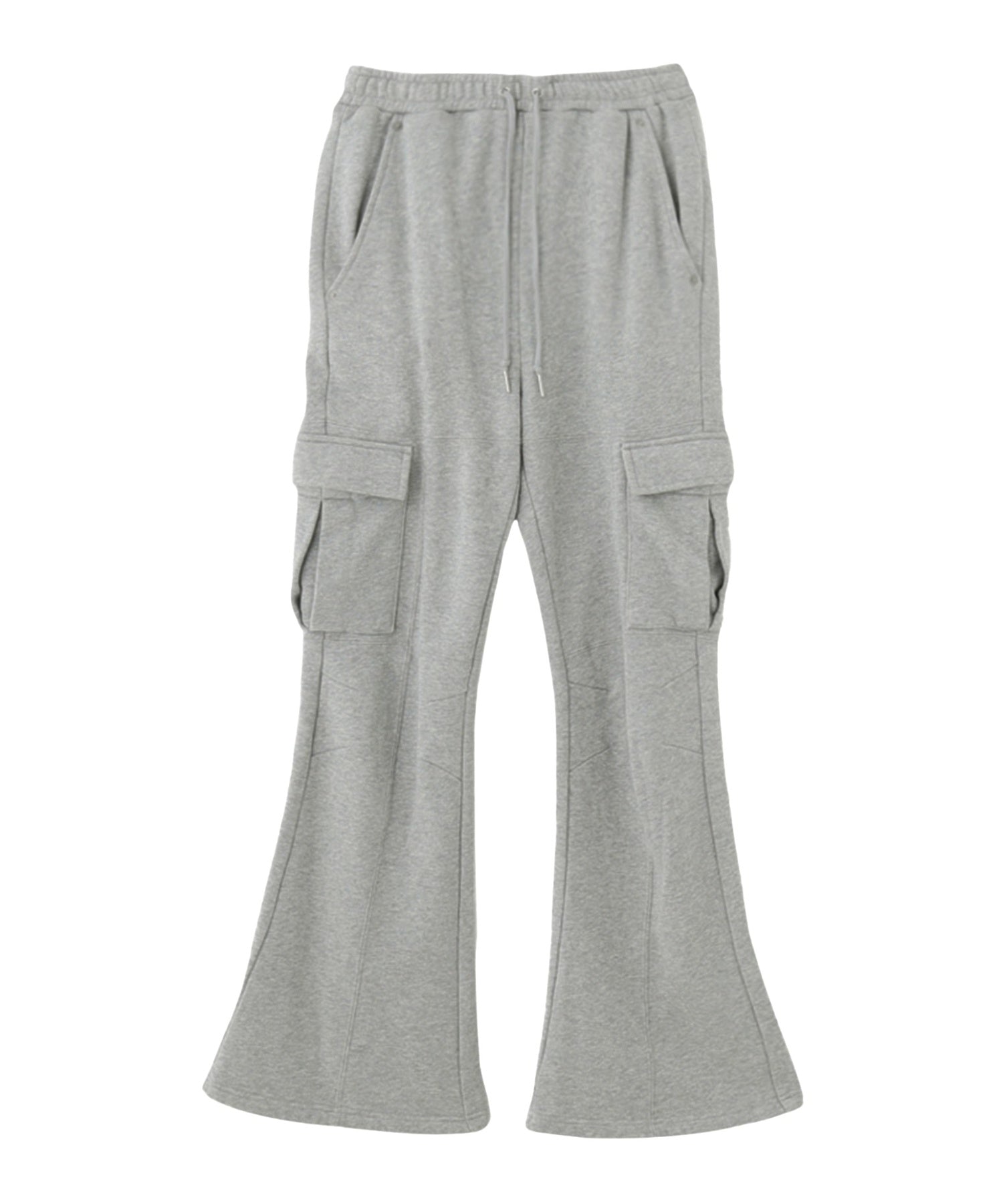 CARGO POCKET FLARE SWEAT PANTS