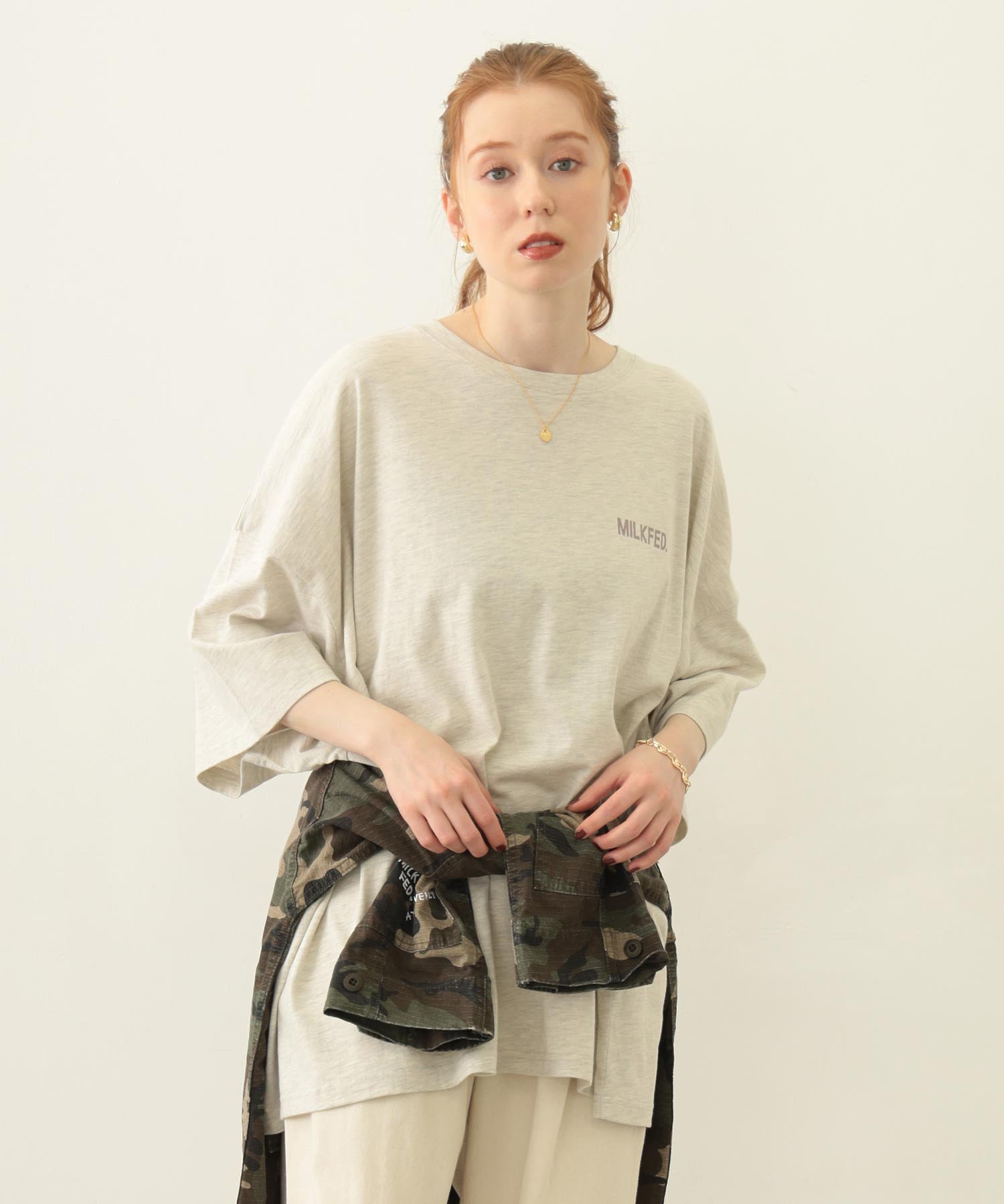 MILKFED. AT HEAVEN27 SUPER BIG S/S TOP