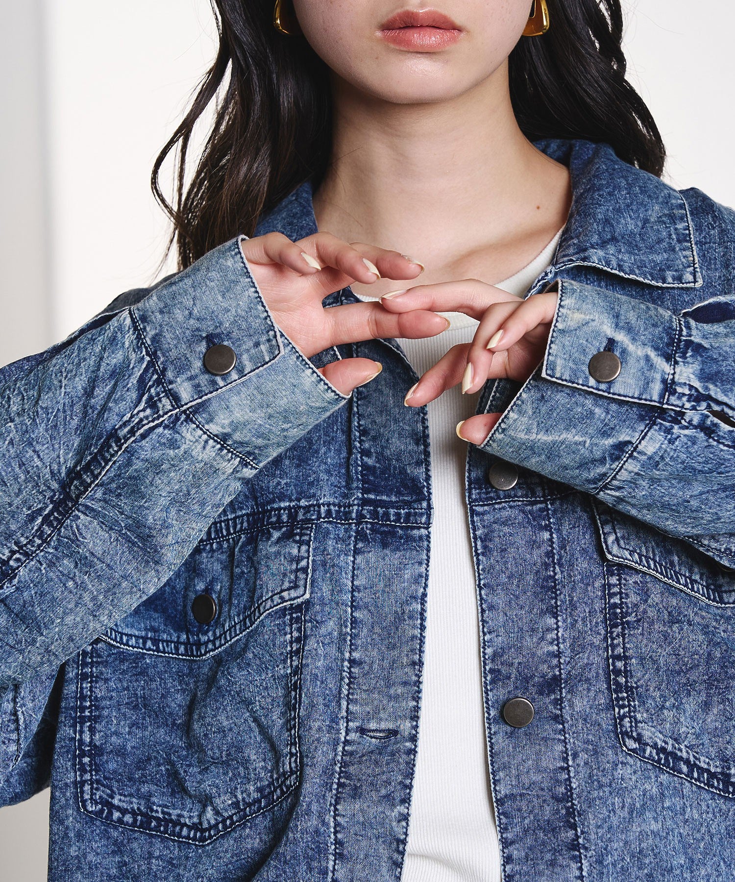 DENIM LIKE L/S SHIRT