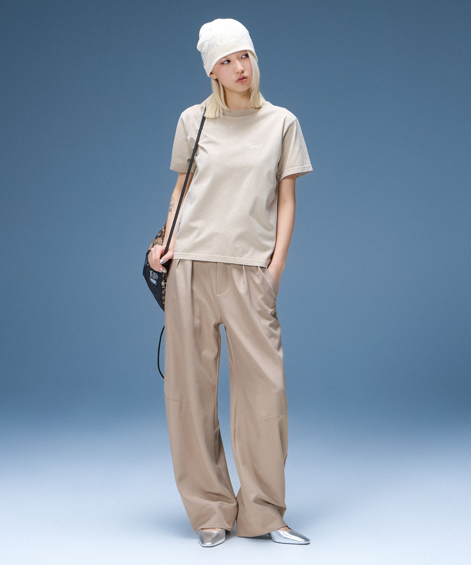 BARREL LEG SLACKS