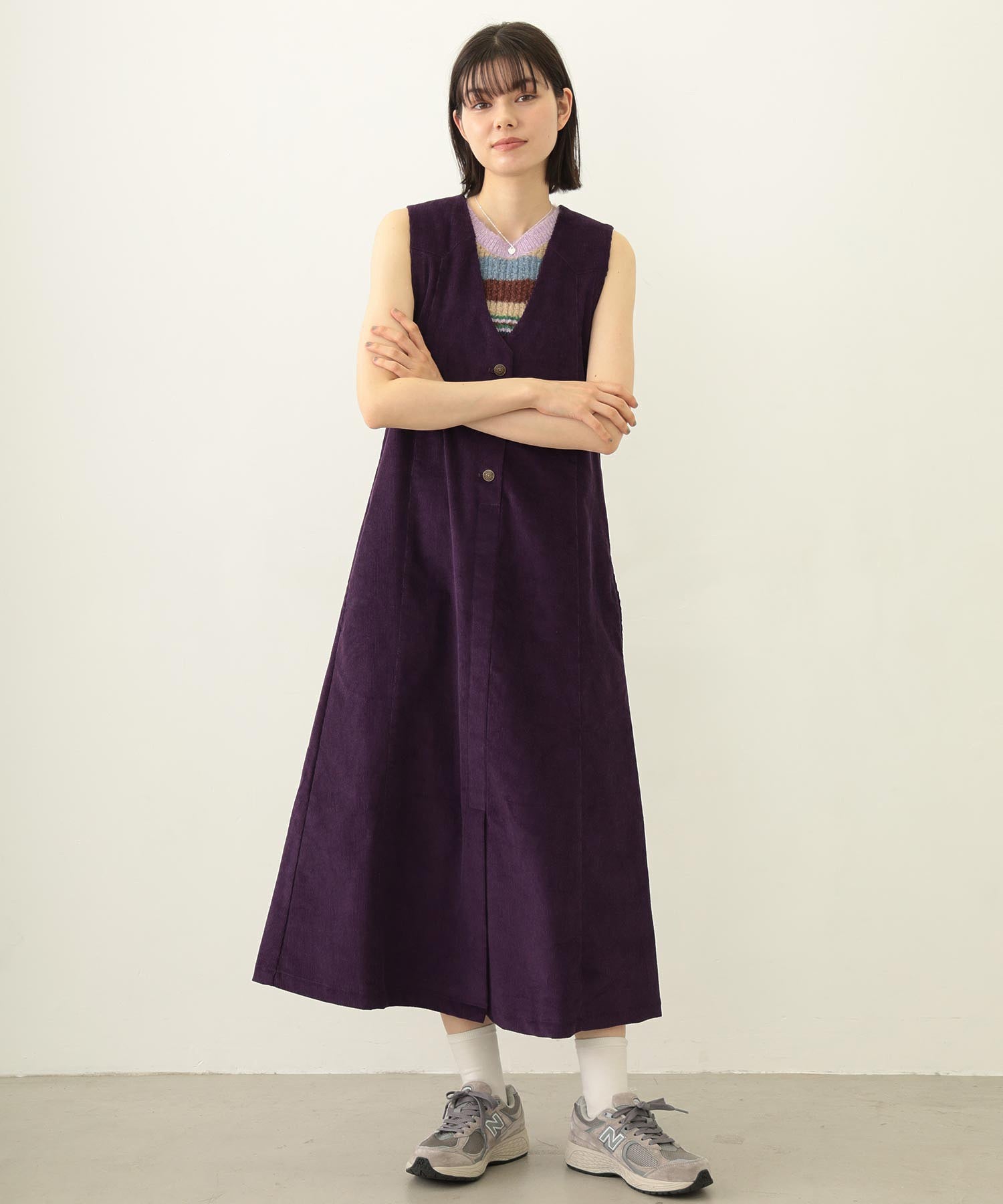 CORDUROY JUMPER SKIRT