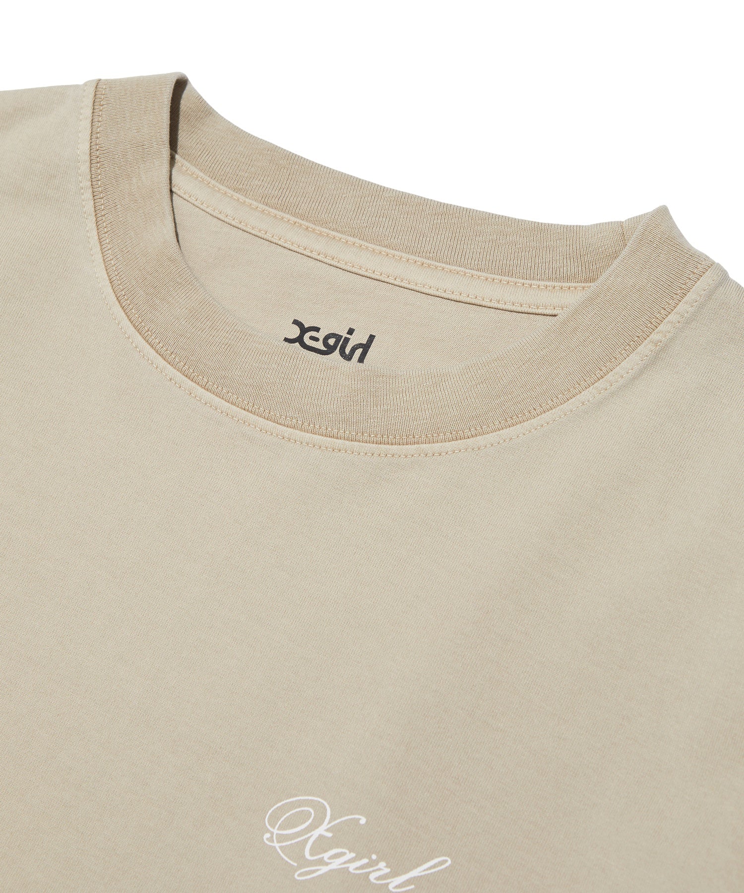 FADED MESSAGE AND SCRIPT LOGO S/S TEE