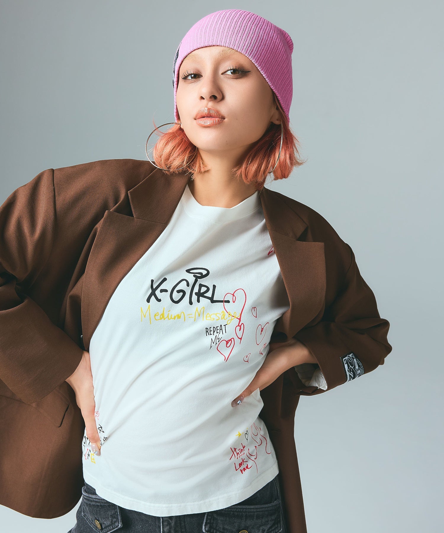 FACE LABEL TAILORED JACKET