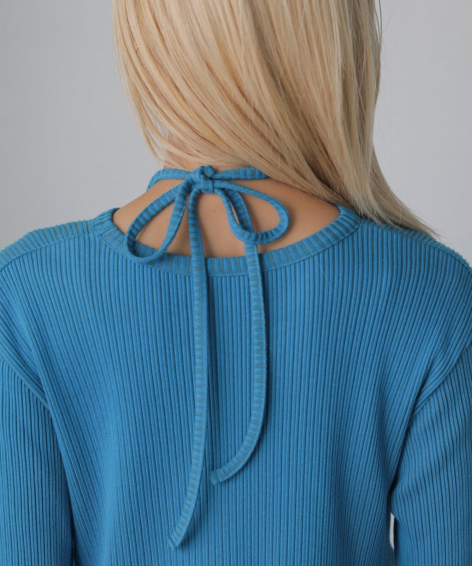 レイヤードリブニットワンピース