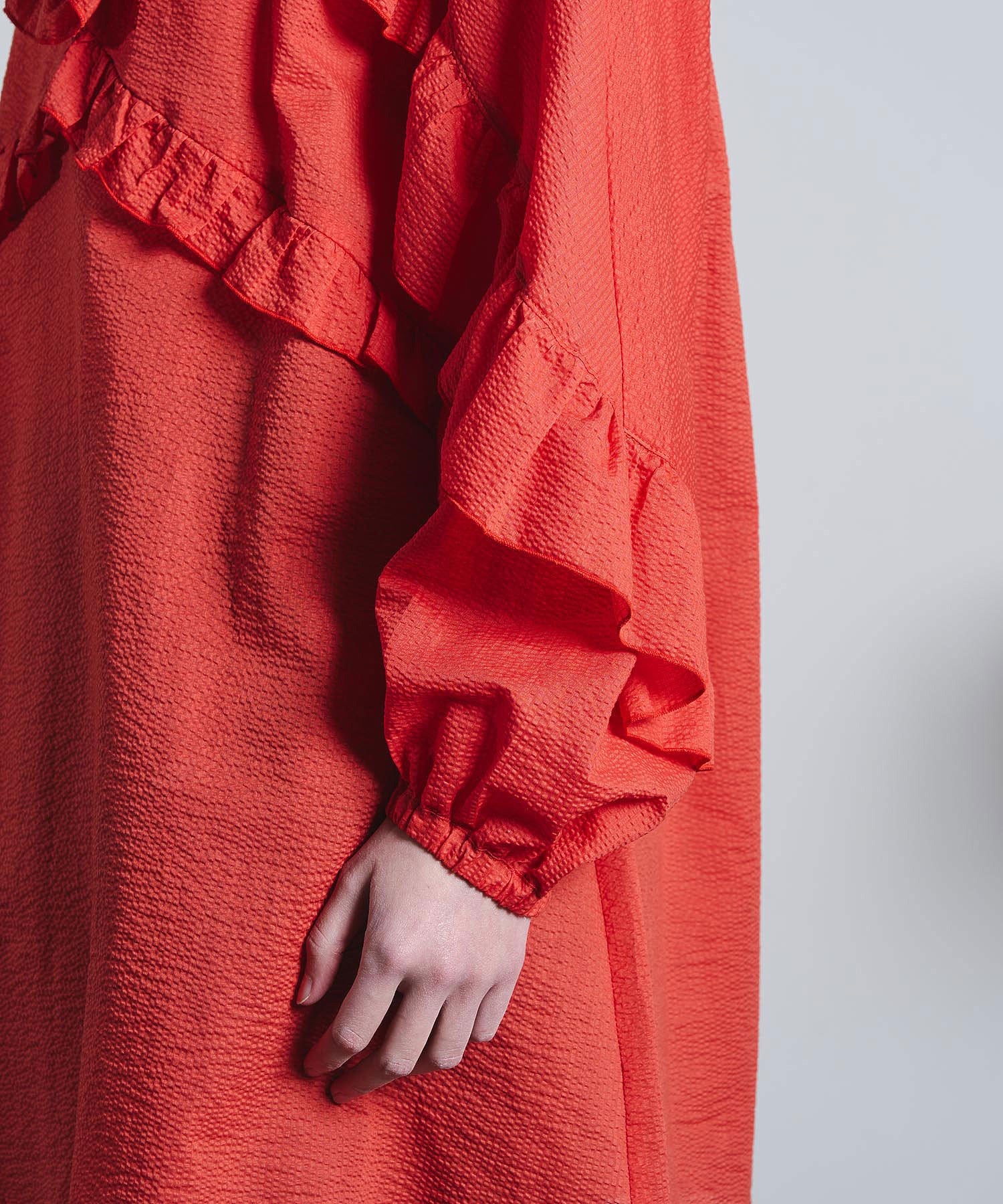 mici/RUFFLE TUNIC BLOUSE