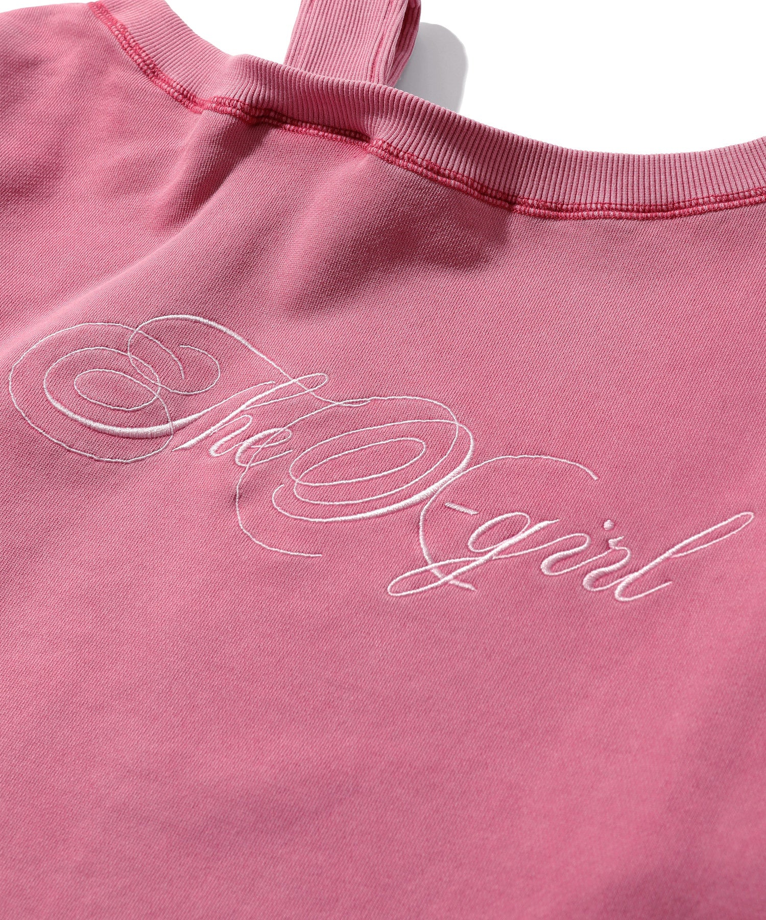 FADED LAYERED SHOULDER SWEAT TOP