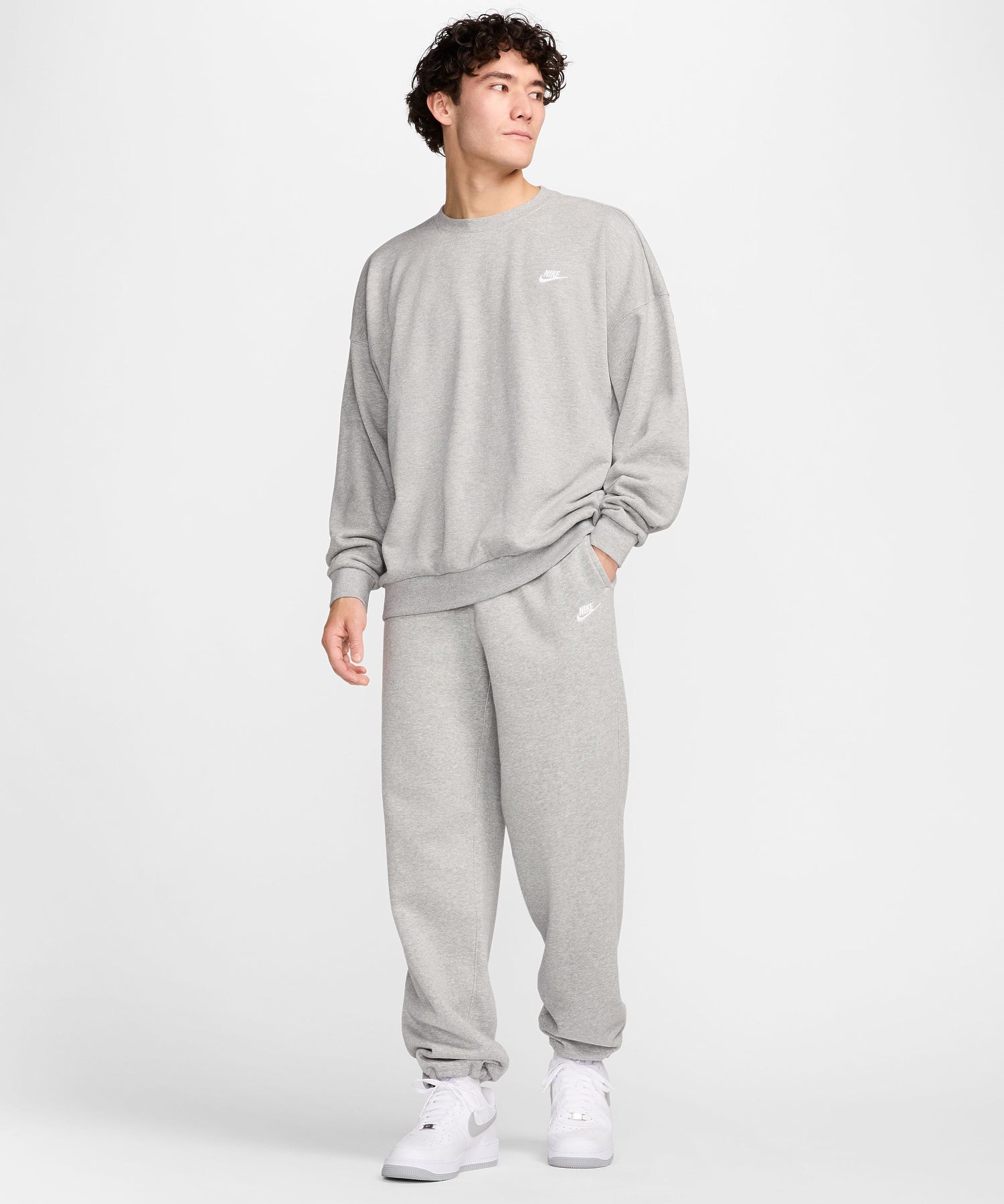 NIKE/ナイキ/ﾅｲｷ ｸﾗﾌﾞ FT ｵｰﾊﾞｰｻｲｽﾞ L/S ｸﾙｰ HJ1820