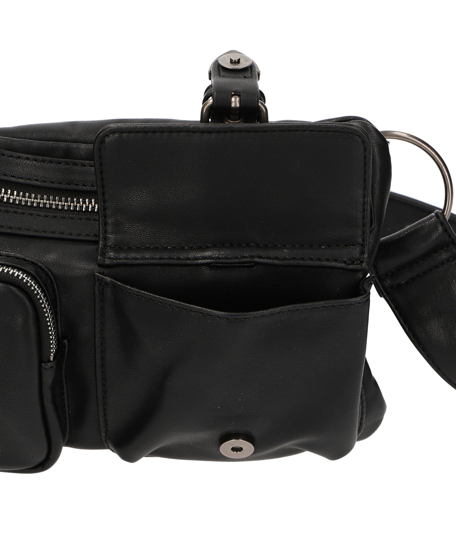 FAUX LEATHER 2WAY BELT BAG