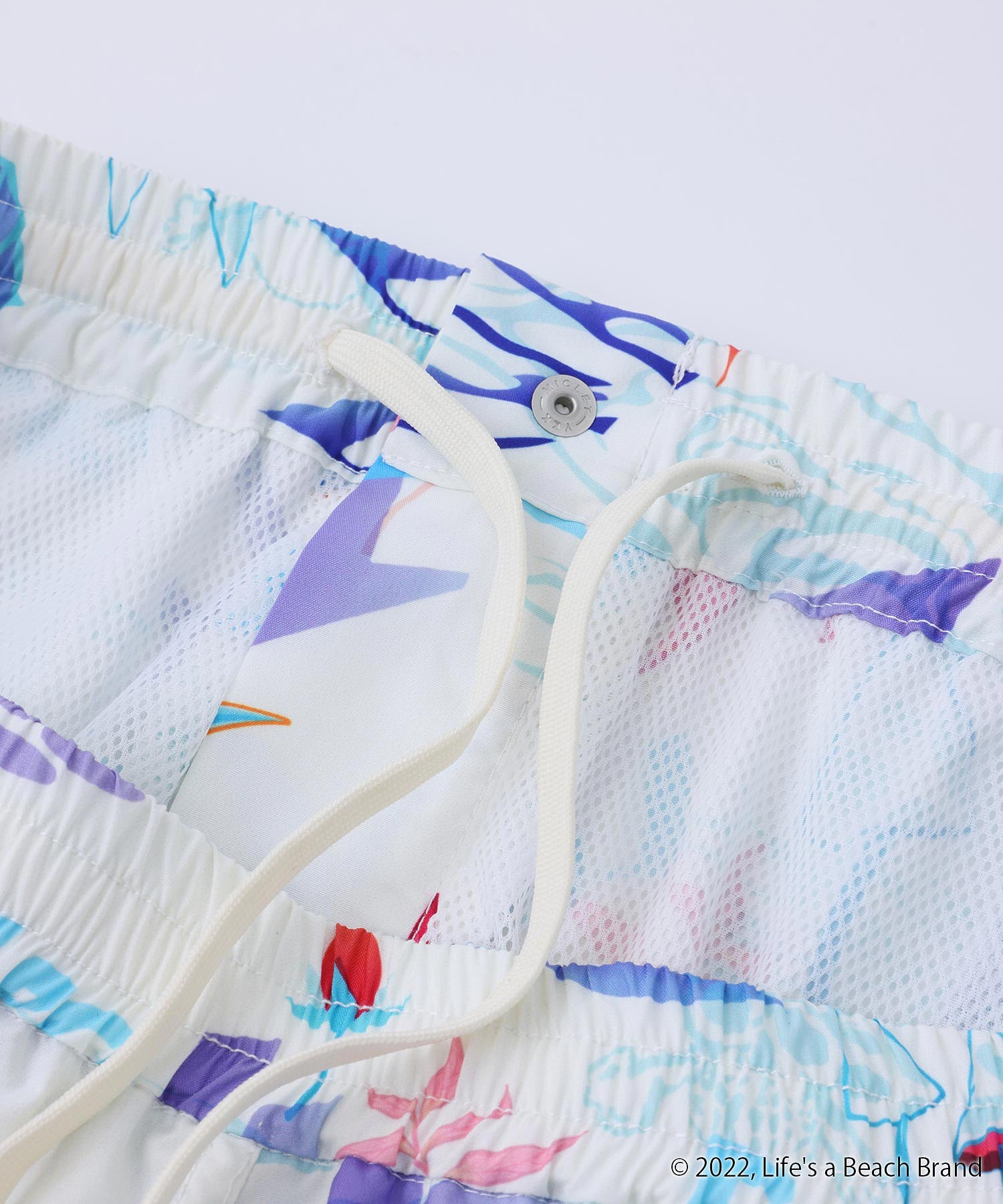 SILASxLIFE'S A BEACH MUSHROOM PATTERN SHORTS