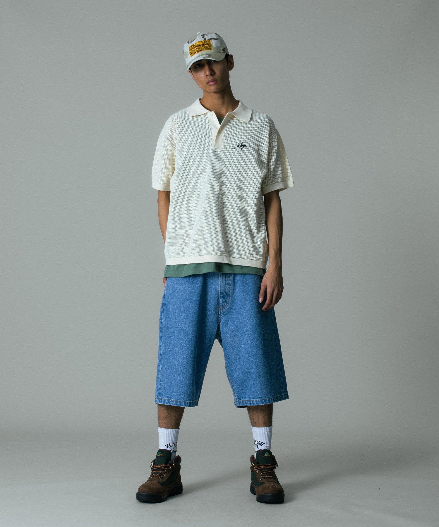 MESH KNIT POLO SHIRT