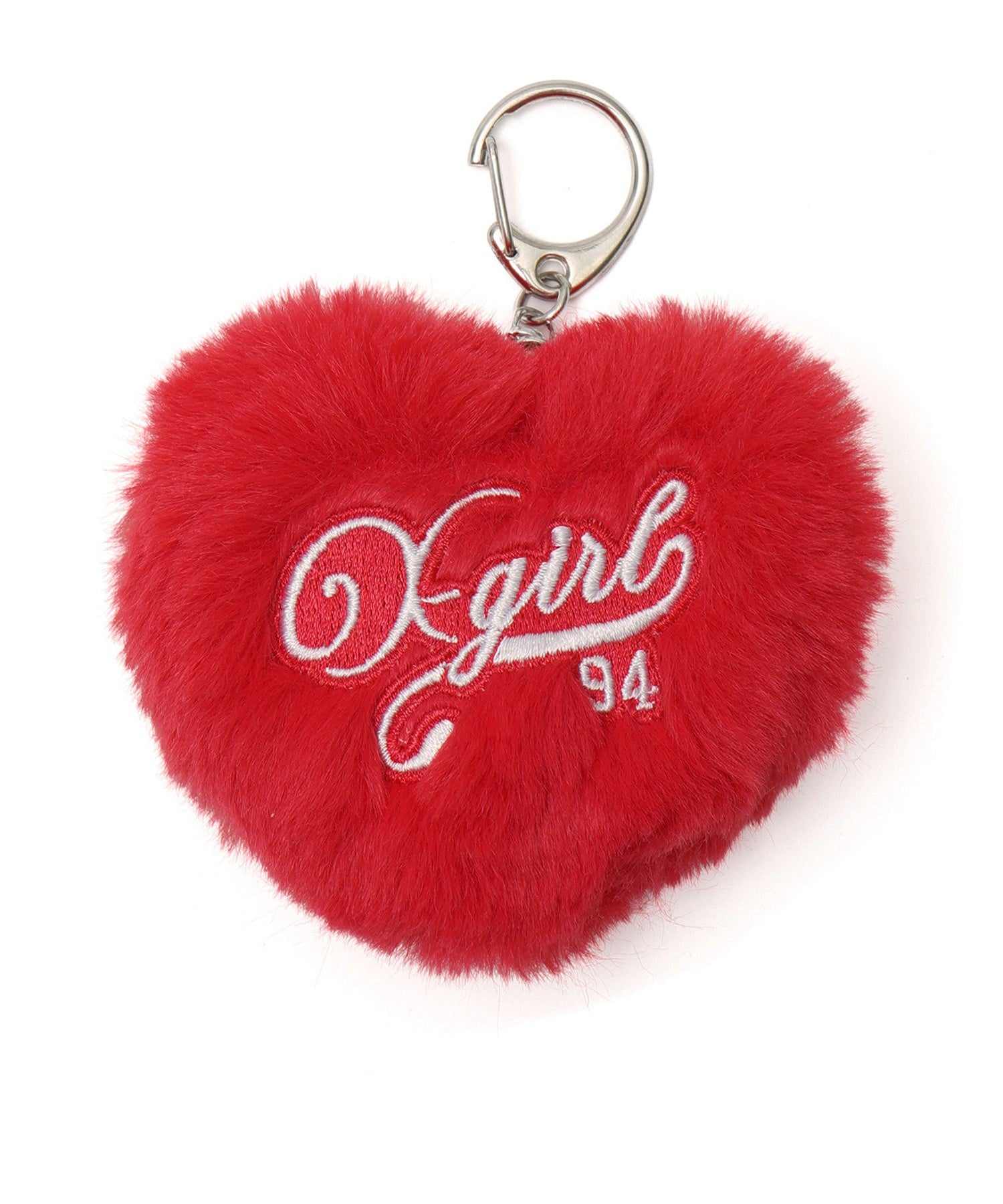 PADDED HEART KEY CHARM